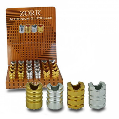 Zorr - Sigarettendover - Open - Alumium - Goud + Chrome - Display (24-stuks)