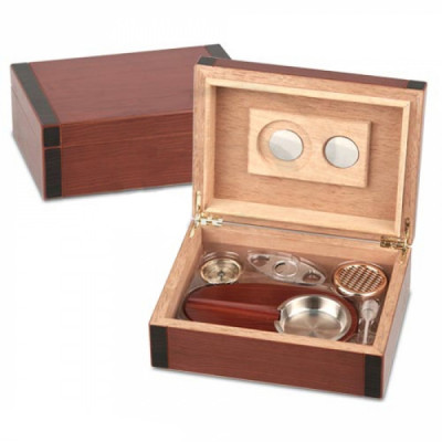 Bookwill Humidor Giftset - Kersen/Zwart