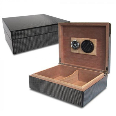 Humidor Bookwill Carbon 253x213x83mm