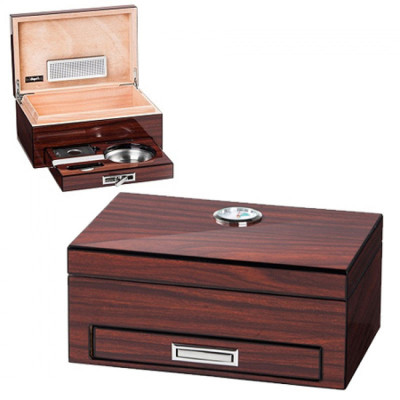 Bookwill Mini Humidor set 91x204x133 mm Bruin