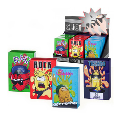 ClicBoxx - Sig.box/huls - Plastic - 85mm - 20 Sig. - Pop-Up Music - Display (12-stuks)