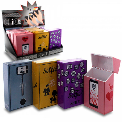 ClicBoxx - Sig.box/huls - Plastic - 85mm - 20 Sig. - Pop-Up Selfie - Display (12-stuks)