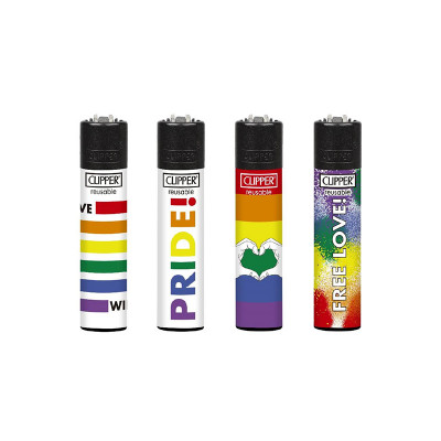 Clipper - Vuursteen aansteker - Pride 2021 + BW - Display (48-stuks)