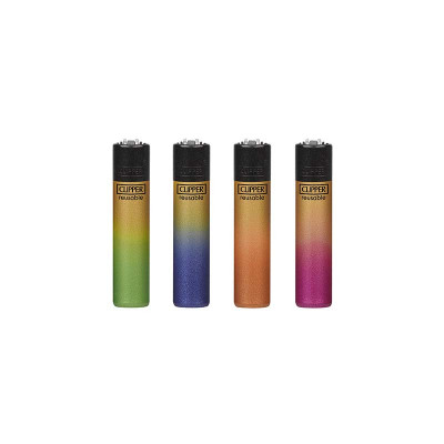 Clipper - Vuursteen aansteker - Gold Gradient - Display (48-stuks)