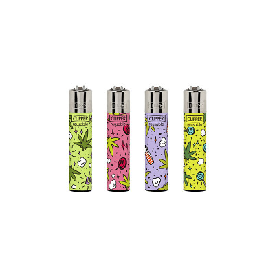 Clipper - Vuursteen aansteker - Money Hemp - Display (48-stuks)