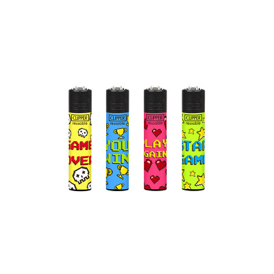 Clipper - Vuursteen aansteker - Game Over - Display (48-stuks)