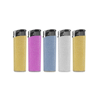 LUX - Wegwerp aansteker - Glitter - Display (50-stuks)