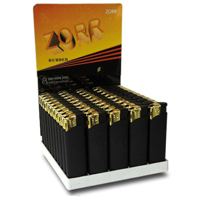 Zorr Rubber - Wegwerp Piezo - Zwart Goud Rubber - Display (50-stuks)