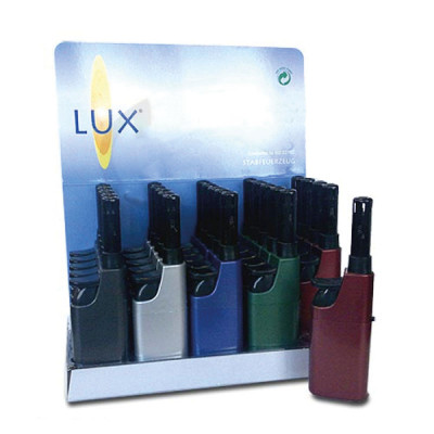 Lux - Mini MPL aansteker - Metallic - Display (25-stuks)
