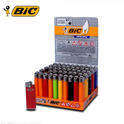 BIC Mini J25 - Wegwerp vuursteen - Display (50-stuks)