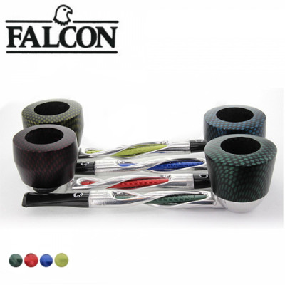Falcon - Pijp - Twisted - Carbon Edition - Klik voor Kleur-selectie