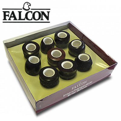 Falcon - Bowl - Standaard Meerschuim - Vari Set van 9 stuks