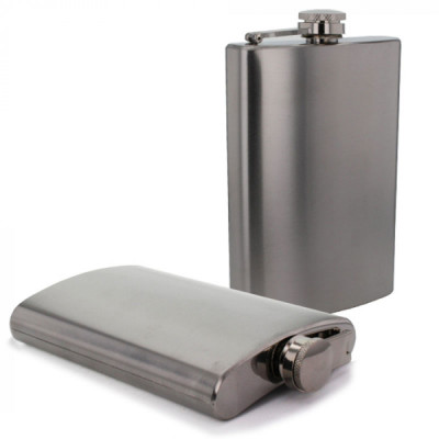 Bookwill - Drankflacon Large 8oz Chroom Satin