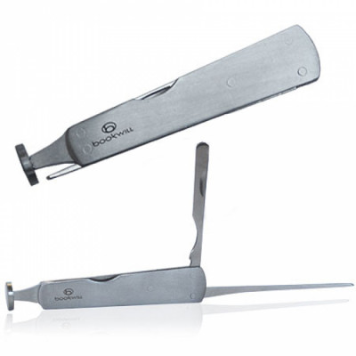 Bookwill - Pijp-Bestek - 3-Delig - Rechthoek - Chrome 