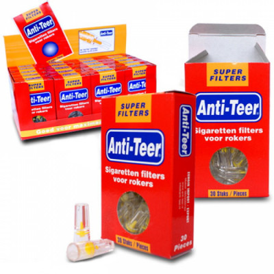 Anti-Teer - Sigaretten filters - 30 Filters per doosje - Display (20-stuks)