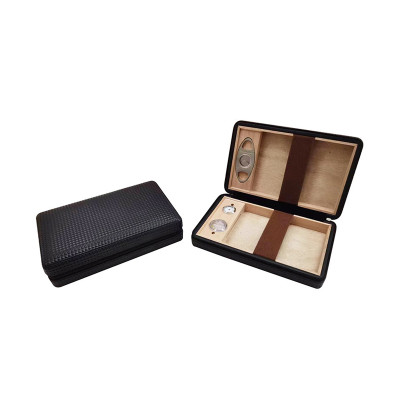 Bookwill Reis Humidor - Zwart PU 235x152x62mm