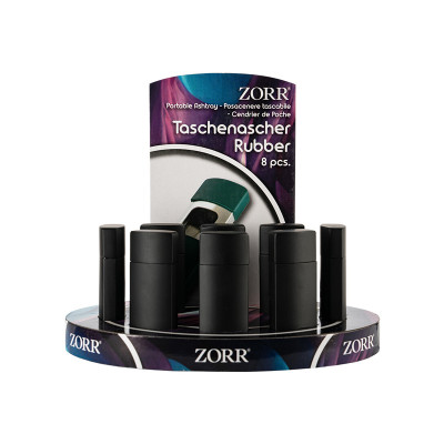 Zorr - Zak- Tasasbak - Slide Black Rubber - Display (8-stuks)